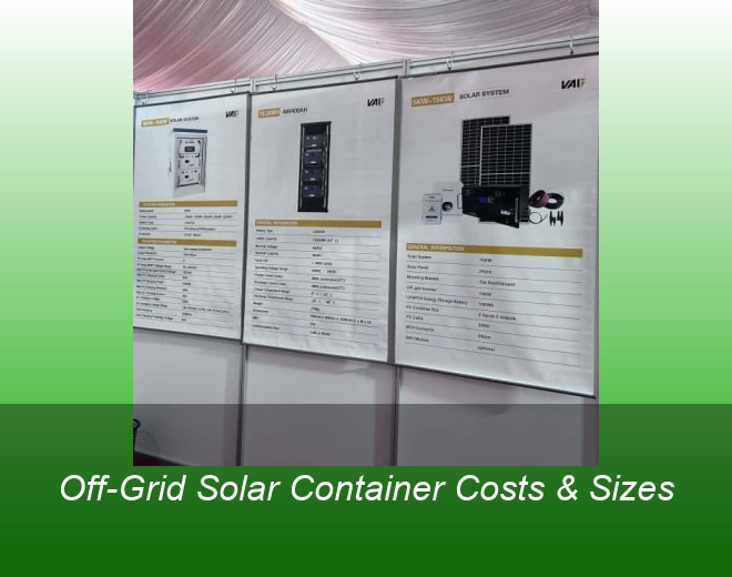 Off-Grid Solar Container Costs & Sizes